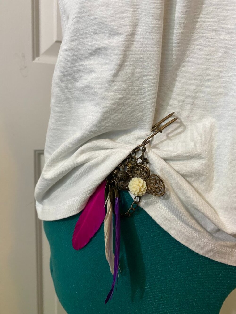 Bohemian-Style Statement Pin - Picture 4 of 5